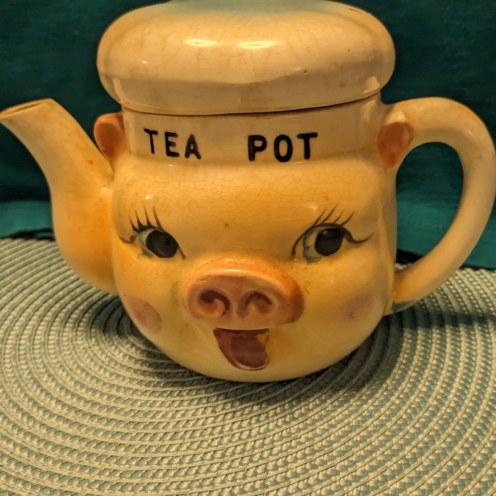 Anamorphic Mini Chef Pig Teapot